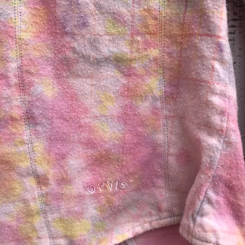 Distressed Custom Bleached Flannel Shirts Ooak - image 4